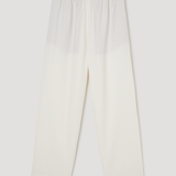 ROHE - Cropped wide leg trousers | off white