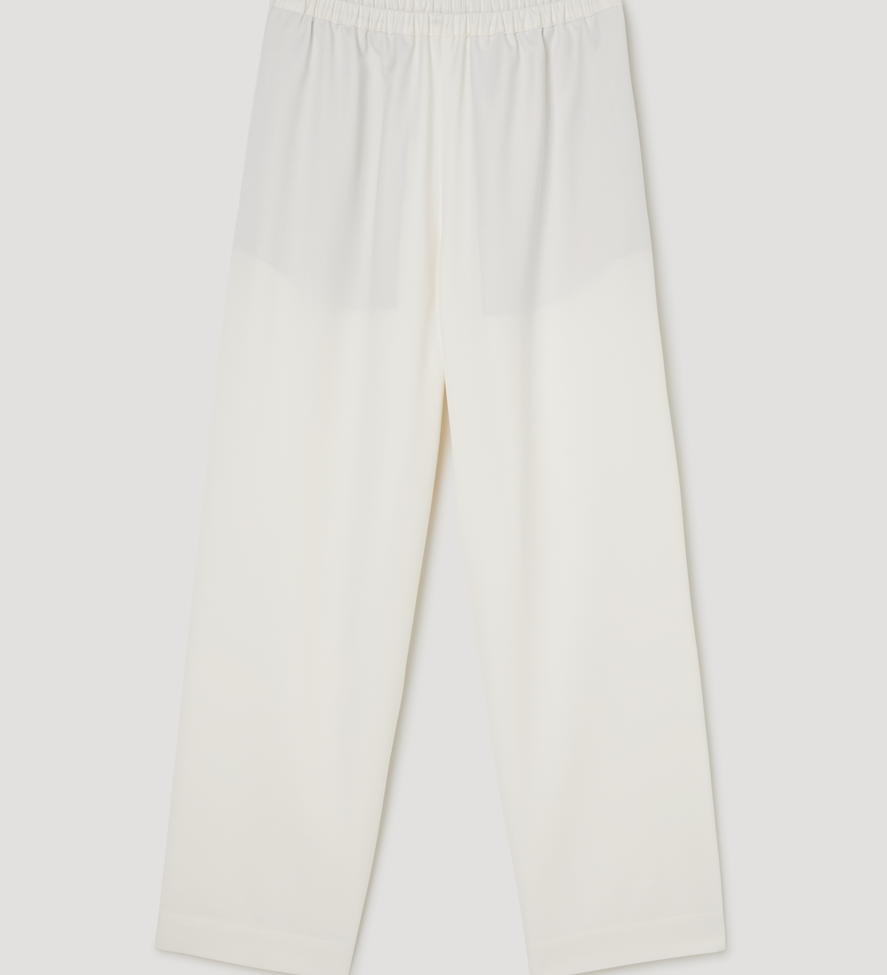 ROHE - Cropped wide leg trousers | off white