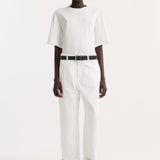 ROHE - Baggy fit turn - up denim | optic white