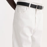 ROHE - Baggy fit turn - up denim | optic white