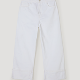 ROHE - Baggy fit turn - up denim | optic white