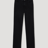 ROHE - High - rise straight stretch denim | black