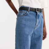 ROHE - Turn - up baggy denim | heritage blue