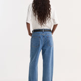 ROHE - Turn - up baggy denim | heritage blue
