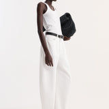 ROHE - High - waist sculptural denim | optic white