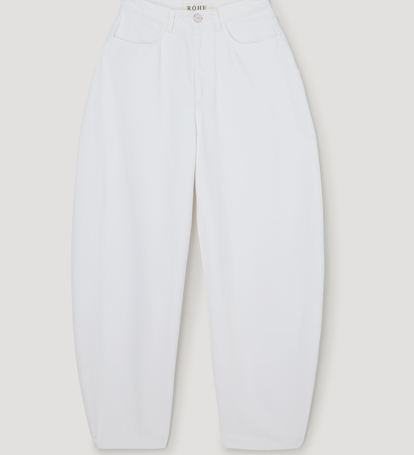 ROHE - High - waist sculptural denim | optic white