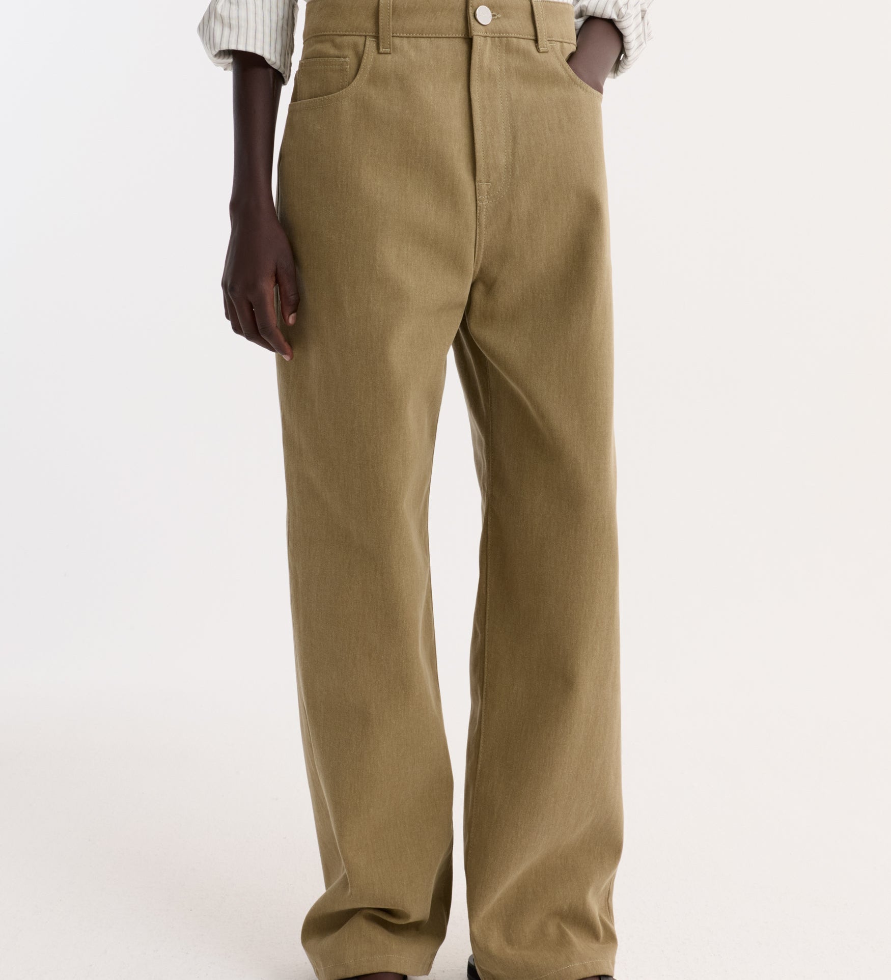 ROHE - Baggy fit denim | sage