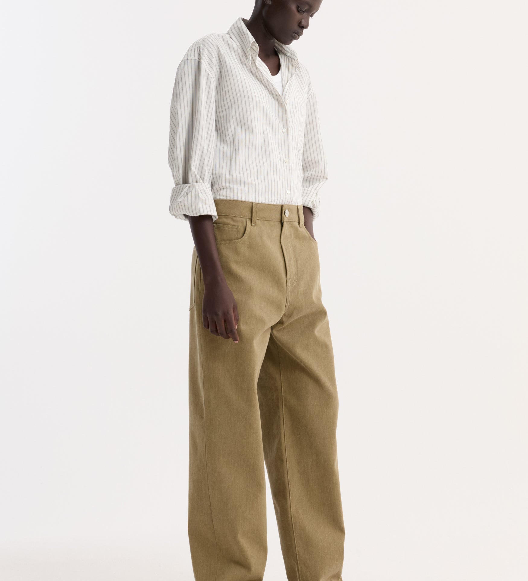 ROHE - Baggy fit denim | sage