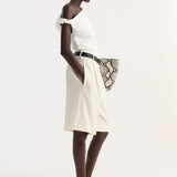 ROHE - Tailored single pleat shorts | off white
