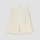 ROHE - Tailored single pleat shorts | off white
