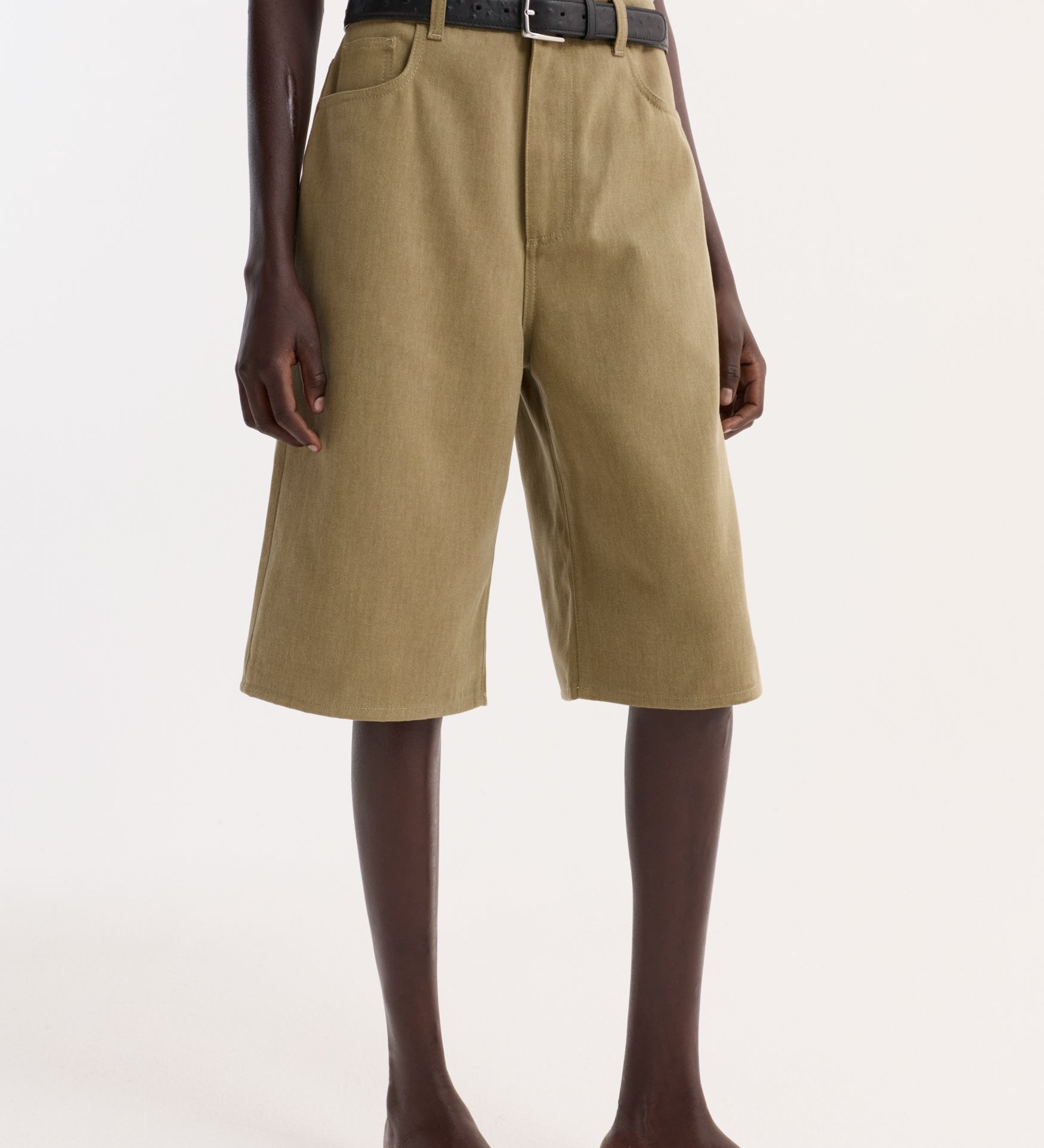 ROHE - Baggy fit denim shorts | sage