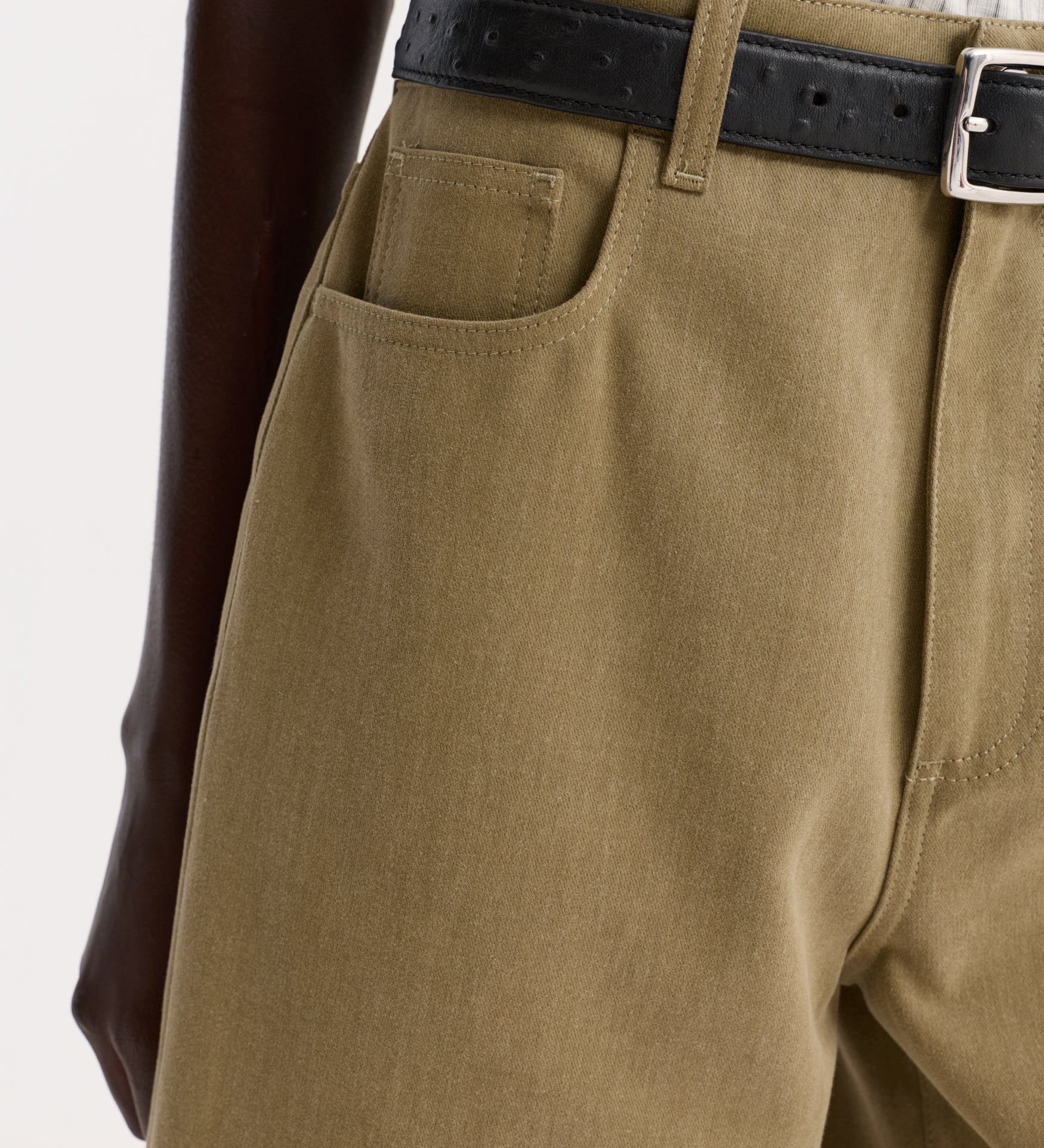 ROHE - Baggy fit denim shorts | sage