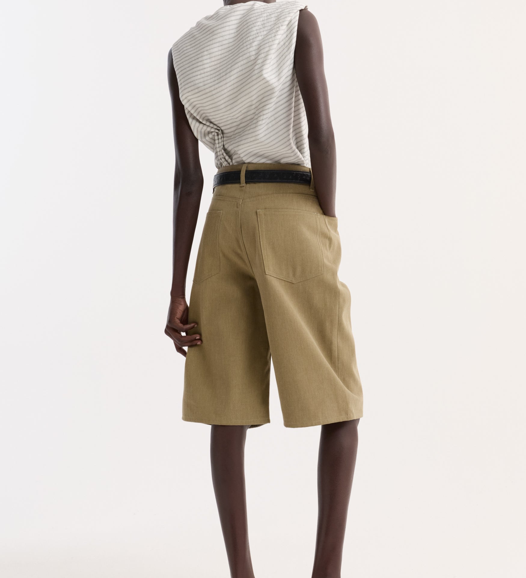 ROHE - Baggy fit denim shorts | sage