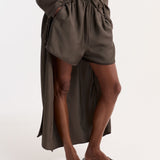 ROHE - Taped silk shorts | earth