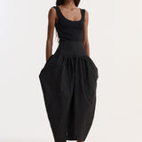ROHE - Sculptural volume skirt | black