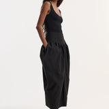 ROHE - Sculptural volume skirt | black