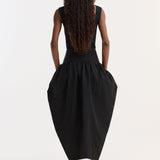 ROHE - Sculptural volume skirt | black