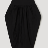 ROHE - Sculptural volume skirt | black