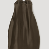 ROHE - Sheer bustier volume dress | earth