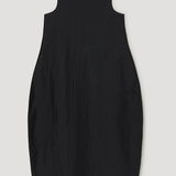 ROHE - Hourglass linen silk dress | black