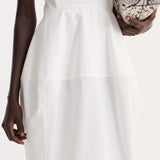 ROHE - Sculptural poplin dress | optic white