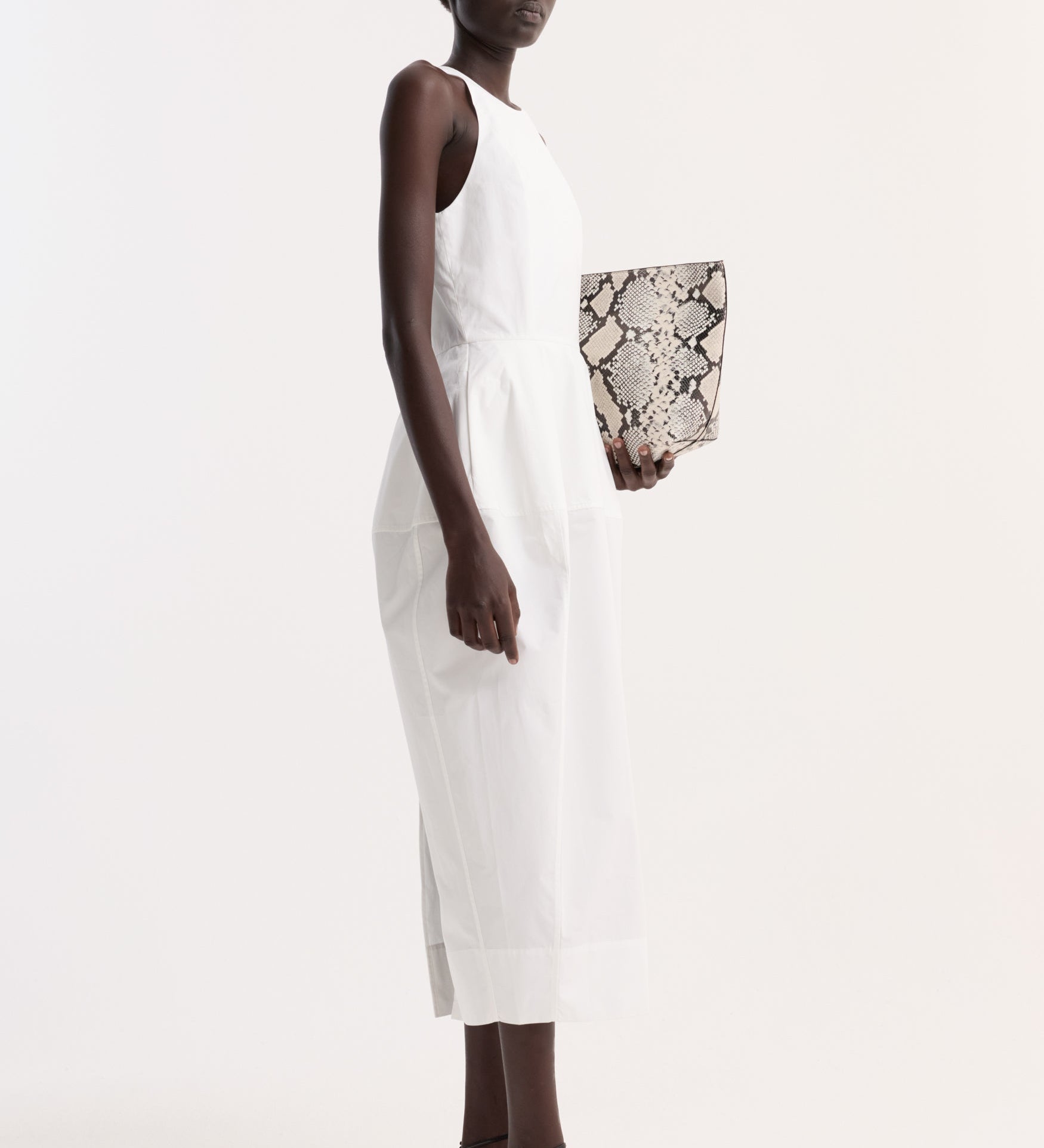 ROHE - Sculptural poplin dress | optic white