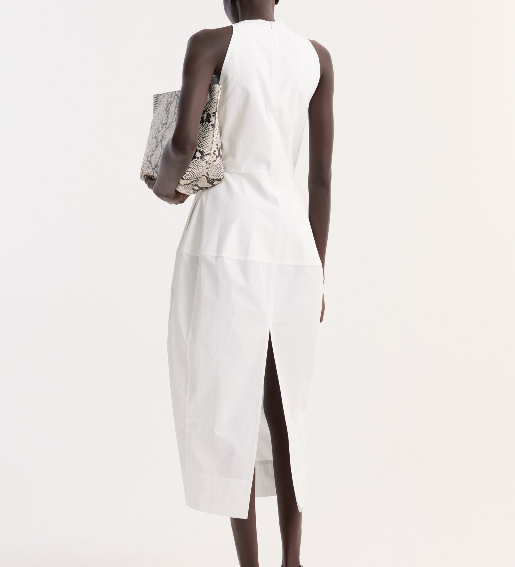 ROHE - Sculptural poplin dress | optic white
