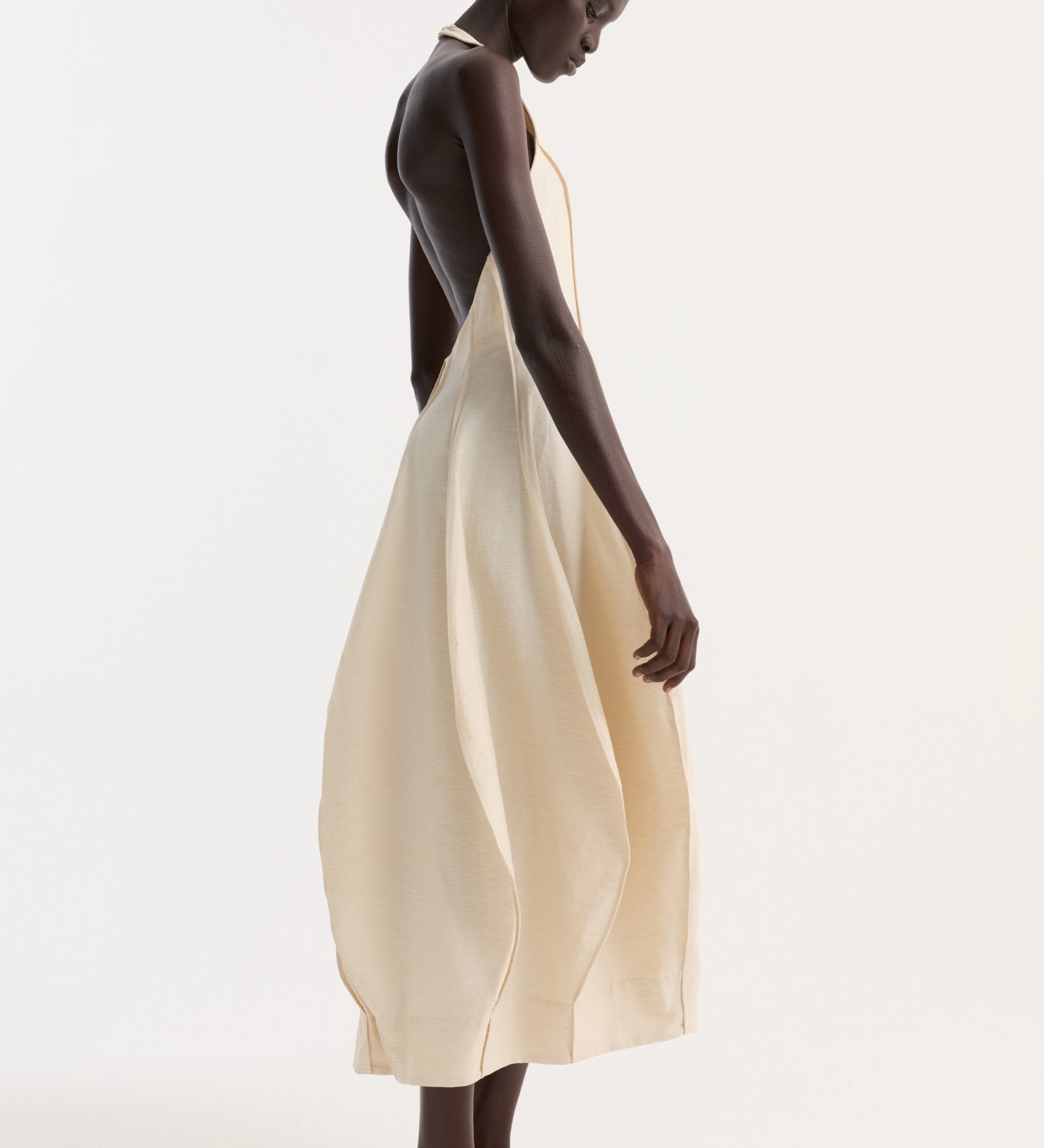 ROHE - Open back tulip dress | butter