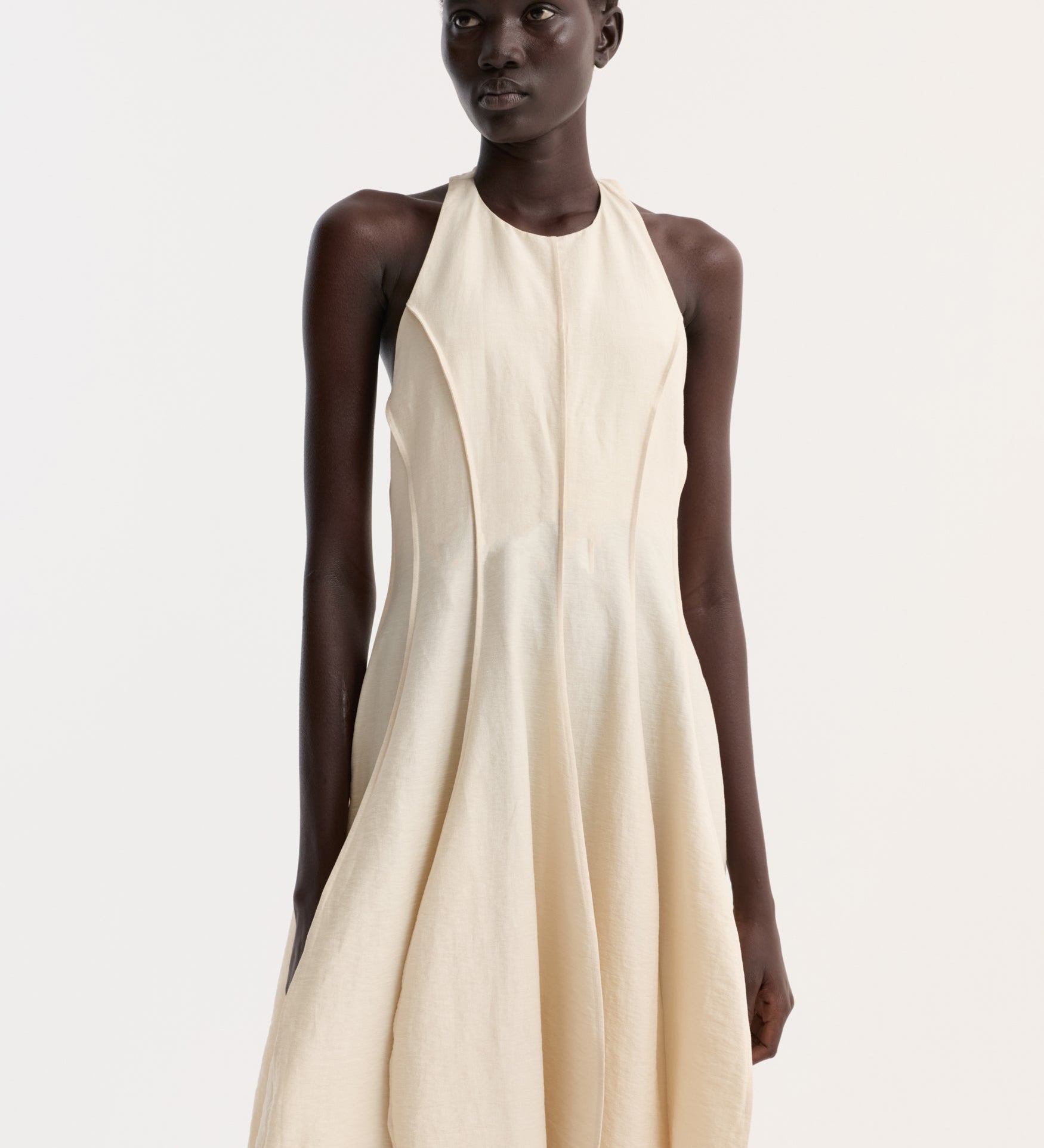 ROHE - Open back tulip dress | butter