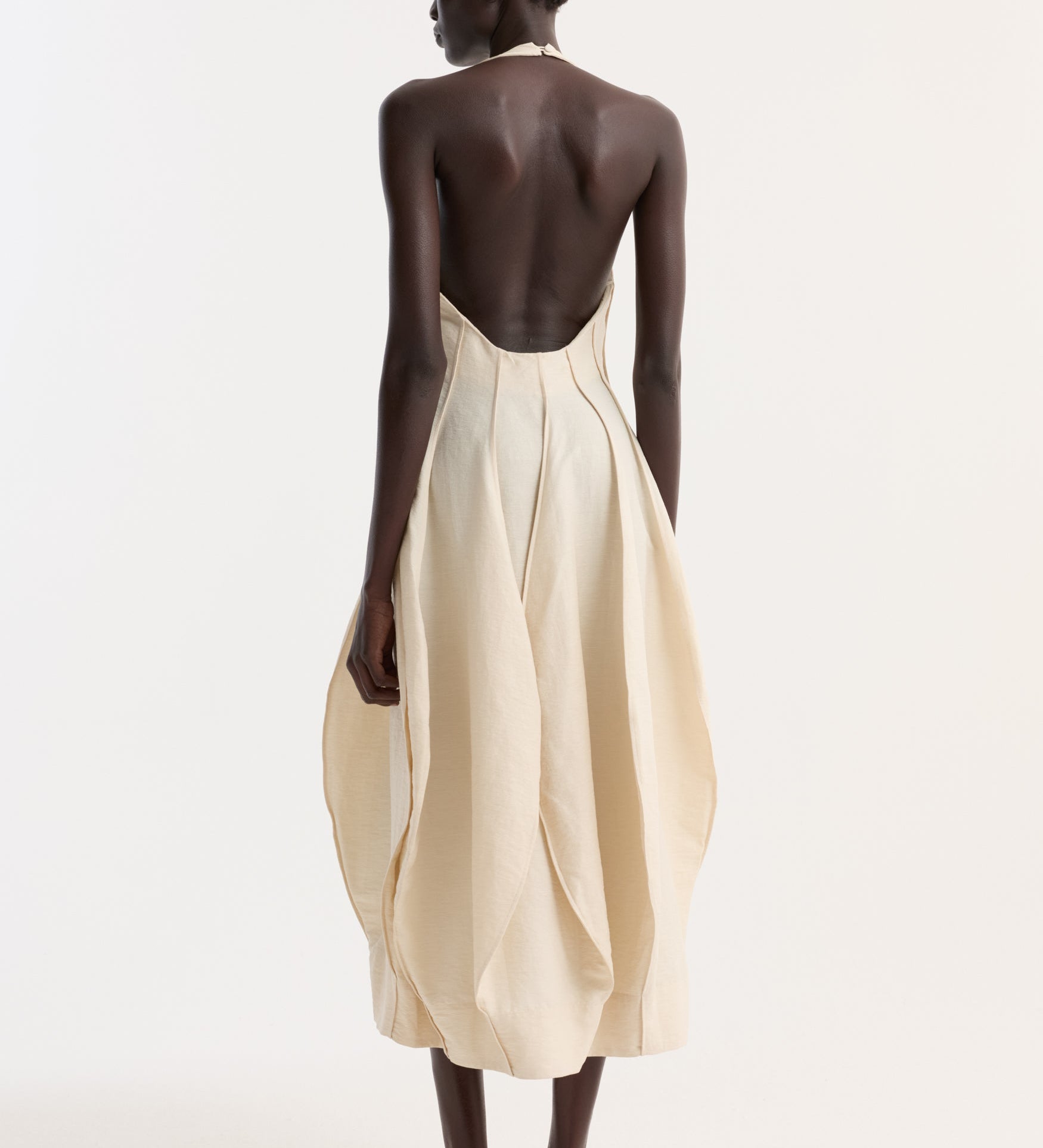ROHE - Open back tulip dress | butter