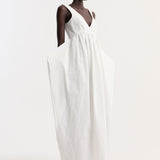 ROHE - Sculptural textured cotton dress | off white