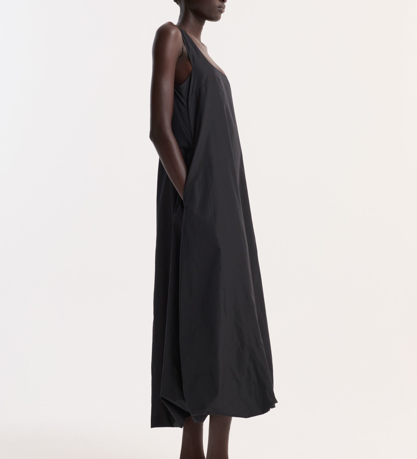 ROHE - Technical volume dress | black
