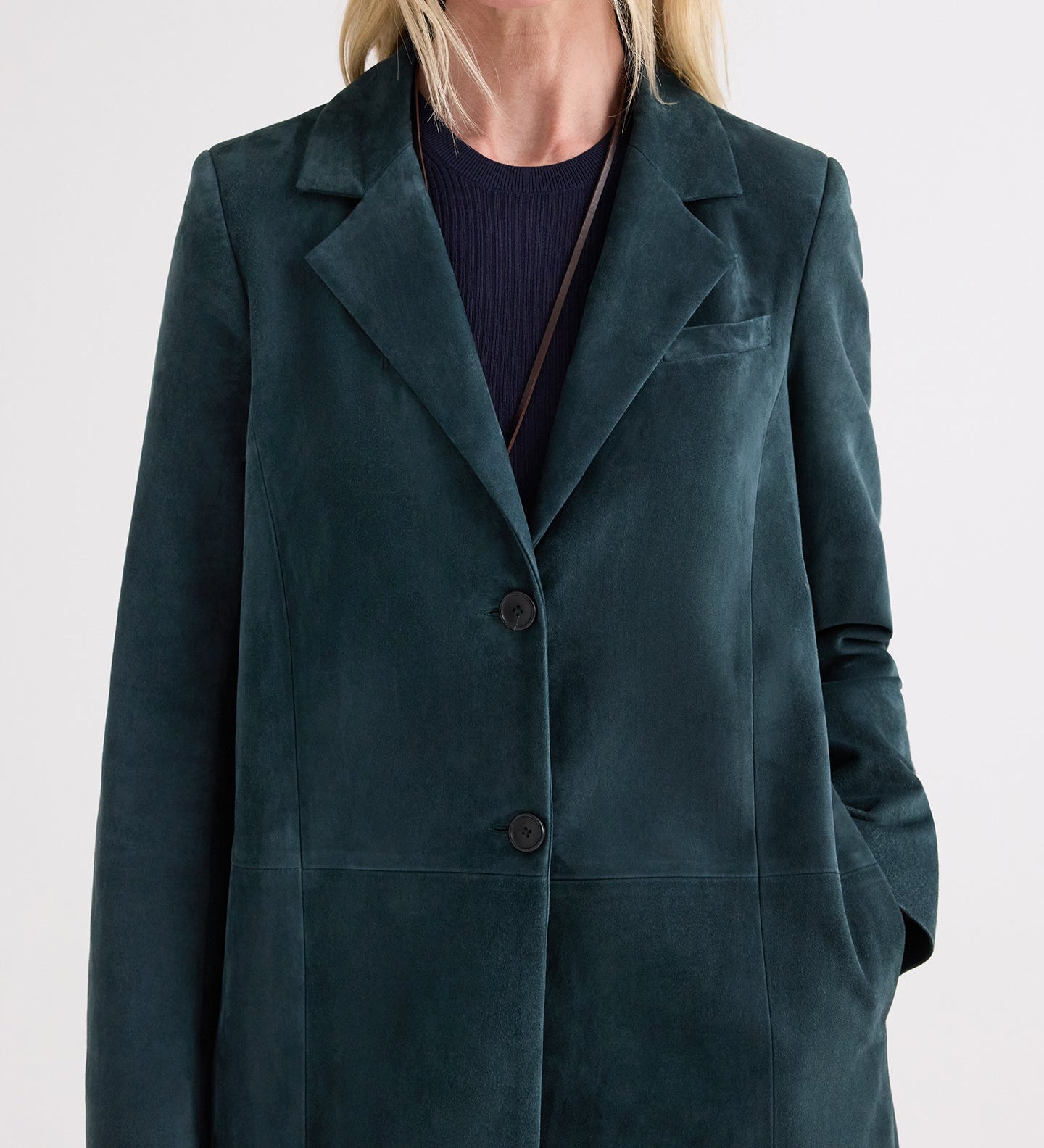 TWP - Easy Car Coat in Luxe Suede
