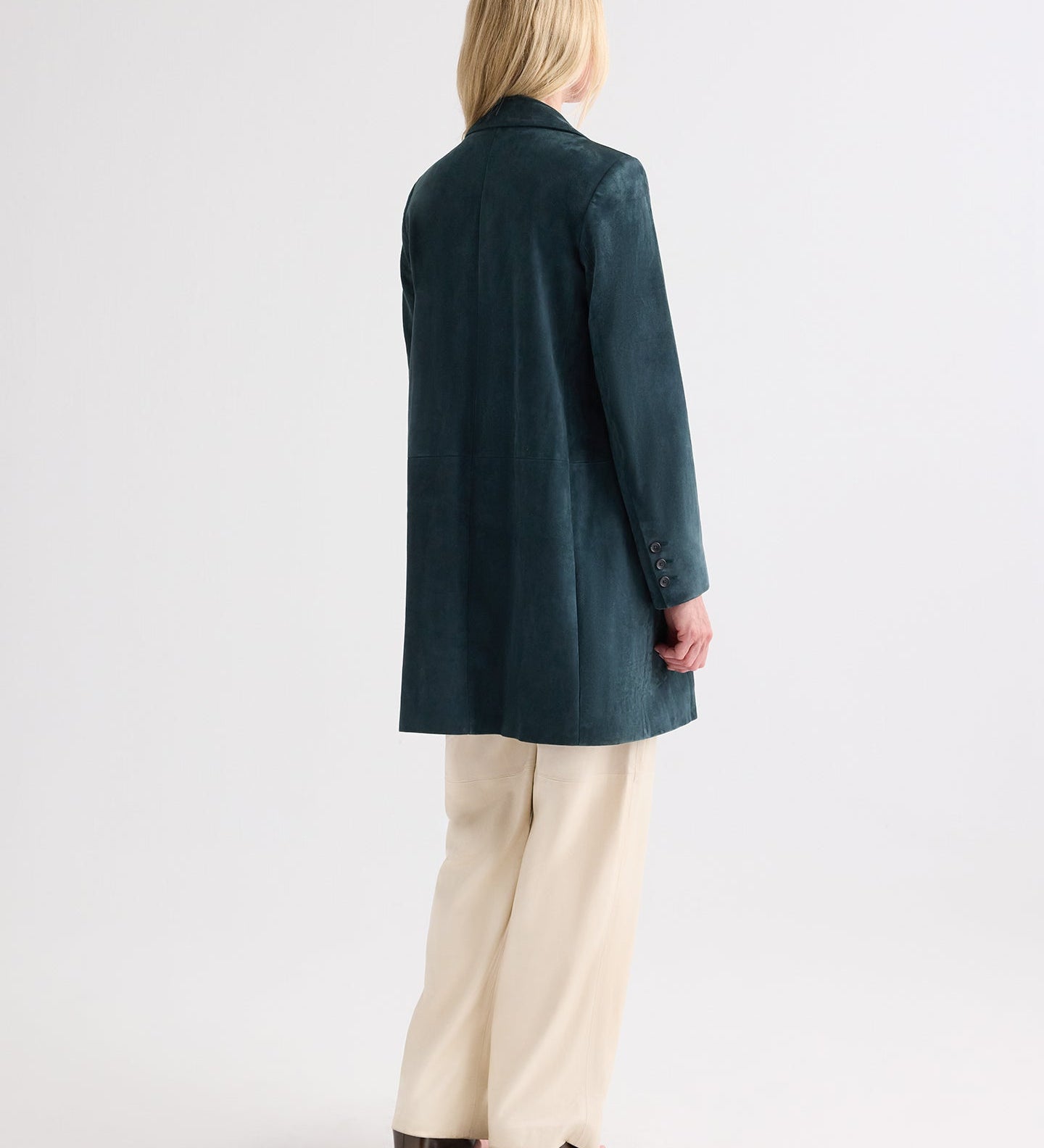 TWP - Easy Car Coat in Luxe Suede