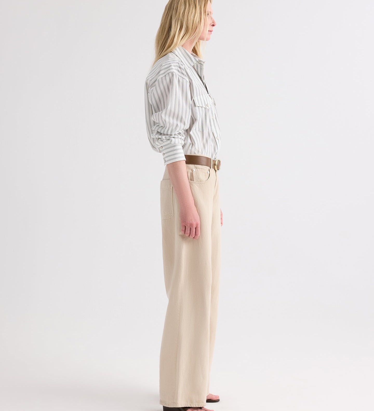 TWP - Song Sung Blue Jean in Sandshell Denim