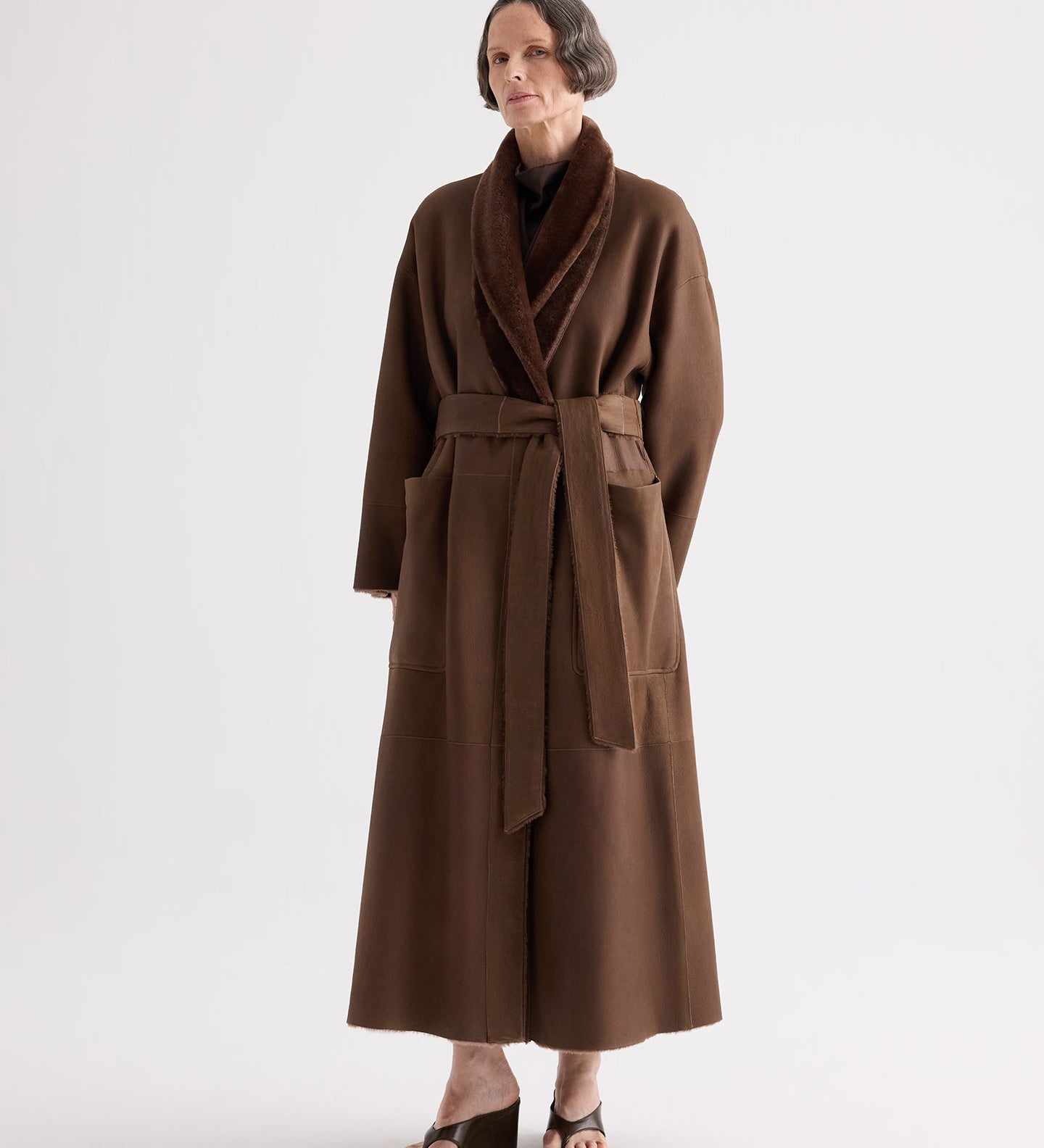 TWP - Reversible Em Coat in Shearling