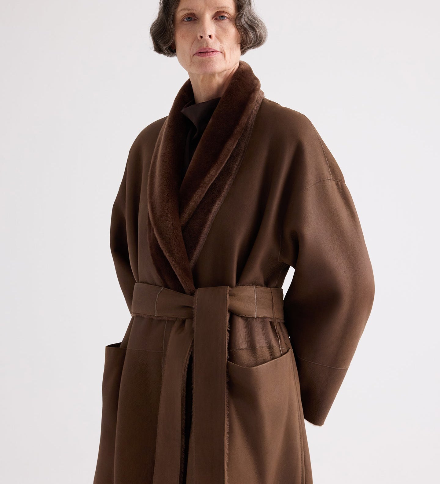 TWP - Reversible Em Coat in Shearling