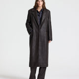 TWP - CROSSHATCH LEATHER MATTIE - TURKISH COFFEE