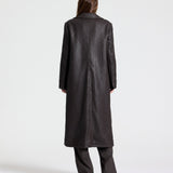 TWP - CROSSHATCH LEATHER MATTIE - TURKISH COFFEE