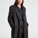 TWP - CROSSHATCH LEATHER MATTIE - TURKISH COFFEE
