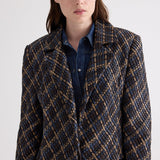 TWP - Crosshatch Leather Mattie Coat in Leather