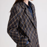 TWP - Crosshatch Leather Mattie Coat in Leather