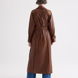 TWP - Leather Unfinished Business Trench Coat in Light Dolce Leather