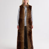 TWP - St Moritz Vest in Gradient Toscana Leather