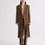 TWP - Mattie Coat with Fringe in Cashmere