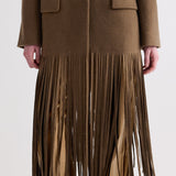 TWP - Mattie Coat with Fringe in Cashmere