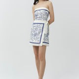 Simkhai - Darbie Linen Bustier Mini Dress