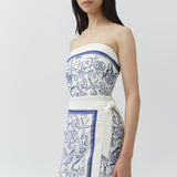 Simkhai - Darbie Linen Bustier Mini Dress
