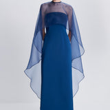 Simkhai - Fiora Organza Cape Gown