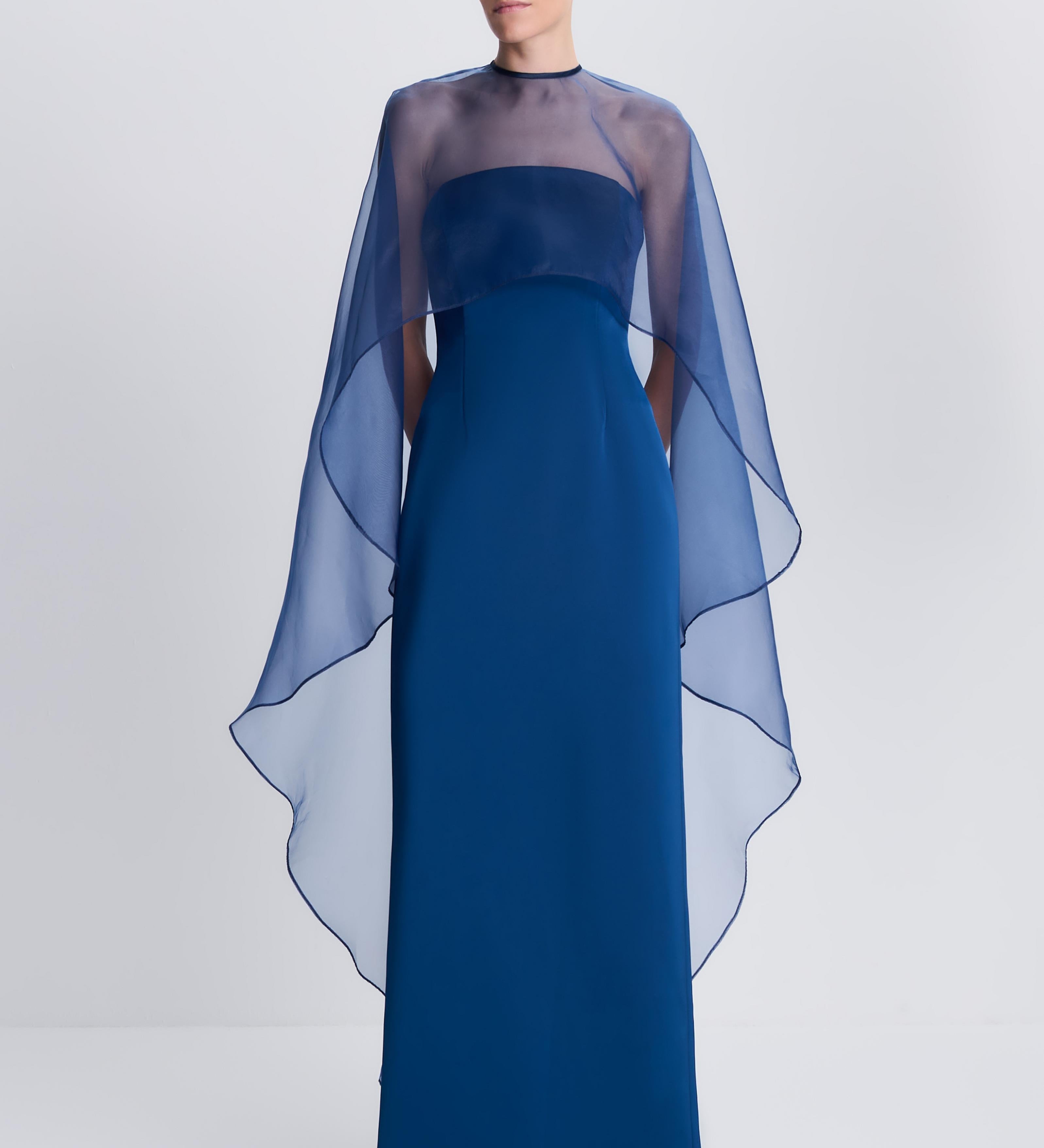 Simkhai - Fiora Organza Cape Gown